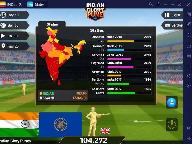 Indian Glory Pune gameplay screenshot showing strategic interface